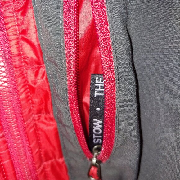The North Face Thermoball 1/4 Zip  Pullover Jacket Size L Red - Picture 3 of 11